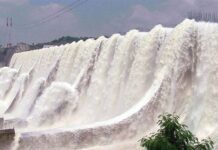 સરદાર સરોવરમાંથી પાણી છોડાતા ગરુડેશ્વર મંદિર ધરાશાયી, અક્તેશ્ચર પુલના પિલરનું ધોવાણ, રસ્તોઓ બંધ