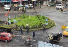 વાંસદામાં વરસેલા વરસાદ કારણે રસ્તાઓ પર પડ્યા ખાડા, થીંગડા મારવાનું કામ ચાલુ