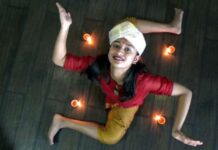 સુરતની 16 વર્ષીય ગર્લે હાથ-પગને 90 ડિગ્રી સ્ટ્રેચ કરી સ્વસ્તિની અદ્ભુત રચના !