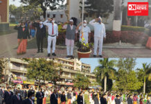 પ્રજાસત્તાક દિવસે વાંસદાની પ્રતાપ હાઇસ્કુલની પરંપરા પ્રમાણે થયું ધ્વજવંદન