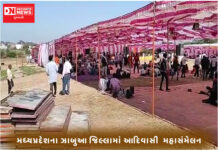 મધ્યપ્રદેશના ઝાબુઆ જિલ્લામાં આદિવાસી એકતા પરિષદ દ્વારા આદિવાસીઓનું મહાસંમેલન