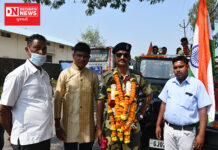 આંબાપાણી ગામના નિવૃત્ત આર્મી જવાનનું ગ્રામજનોએ કર્યું વરઘોડા સાથે ભવ્ય સ્વાગત