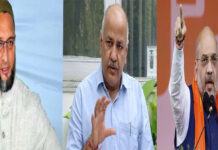 ચૂંટણી જીતવા મહાજંગ: ગુજરાતમાં આજે અમિત શાહ, મનીષ સિસોદિયા અને ઓવૈસીના ધામા