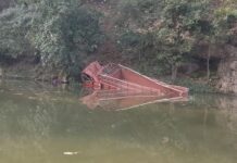 ડાંગમાં ટેમ્પો ચાલકને મળસ્કે ઝોકું આવી જતા ટેમ્પો 300 ફૂટ નીચે નદીમાં ખાબકતાં ક્લીનરનું મોત