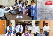 વઘઈના સામાન્યજનના રોજગારી અર્થે બસપાનું આપ્યું આવેદનપત્ર