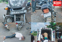 વાંસદામાં વણારસી ફાટક પાસે બે બાઈકો વચ્ચે ગંભીર અકસ્માત