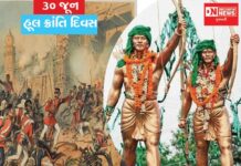 સમાજ માટે મારી અને મરી મિટેલા બે આદિવાસી યોધ્ધાની યાદમાં આજે હુલ ક્રાંતિ દિવસ મનાવશે