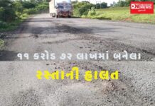 ડેડીયાપાડામાં બનેલો રસ્તો ભ્રષ્ટ અધિકારીઓ અને કામચોર કોન્ટ્રાક્ટરના ભ્રષ્ટાચારનો ઉત્તમ નમૂનો
