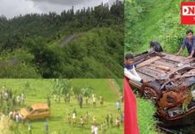 સેલવાસના કરચોંડથી ઉમરમાથા તરફ જવાની ઘાટી પરથી ફોર વ્હીકલ મારી પલટી !