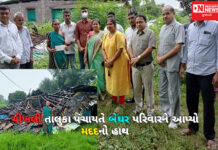 DNની પહેલ: ચીખલી તાલુકા પંચાયતે વરસાદમાં બેઘર બનેલા પરિવારને આપ્યો મદદનો હાથ..