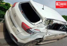 જાણો: ક્યાં ક્રેટા કાર ઓવરબ્રિજ રેલિંગ ચઢી જતાં જોનારાના શ્વાસ થયા અધ્ધર !