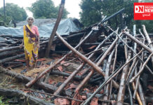 ધોધમાર વરસાદે જાણો ક્યાં એક વિધવા માતાની છીનવી છત !