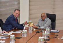 જ્યોર્જિયાના ભારત સ્થિત રાજદૂત શ્રીયુત આર્ચિલ ઝુલીઆશ્વિસીએ મુખ્યમંત્રી સાથે કરી મુલાકાત