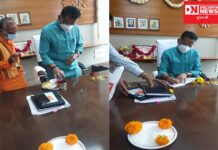 આજે નવનિયુક્ત રાજ્યમંત્રી જીતુભાઈએ વિધિવત રીતે પોતાના હોદ્દાનો સંભાળ્યો પદભાર