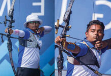 અમેરિકાના યેન્કટનમાં આયોજિત તીરંદાજી વિશ્વ કપમાં દિપિકા કુમારી અને અતાનુ દાસ ચોથા સ્થાને