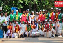 વલસાડ ચણવઇ વાડી ફળીયાના યુવાઓ દ્વારા આદિવાસી સંસ્કૃતિ સાથે પર્યાવરણને પ્રદૂષણ મુક્ત દિવાળીની ઉજવણી