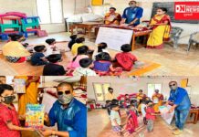 પોલીસની ફરજ સાથે સમાજ ઉત્થાન માટે સતત અગ્રસર રહેતા કિરણ પાડવીએ કર્યું નાંના ભૂલકાઓમાં દેશીહિસાબનું વિતરણ