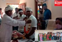 ચીખલીના ખાંભડાના ગામના સરપંચએ આદિવાસી પરંપરા મુજબ સરપંચનો કાર્યભાર સંભાળ્યો