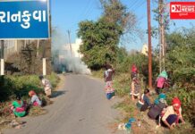 ચીખલીના રાનકુવા ગામના નવનિયુક્ત સરપંચે સંપૂર્ણ ગામમાં સ્વચ્છતાનાનું છેડયું અભિયાન