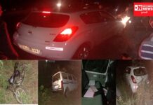 રૂમાલમાં બાઈક-ઇકો અને I-20 વચ્ચે ટ્રીપલ અકસ્માત બાઈક ચાલકને ગંભીર ઈજા.. જુઓ વિડીયોમાં