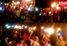 ધરમપુરના ડેમમાં વિસ્થાપિત થતા ગામના લોકોની વિશાલ આક્રોશ મશાલ રેલી…જુઓ વિડીયોમાં