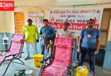 ડાંગના BSP દ્વારા કરાયું ઈન્ડીયન રેડ ક્રોસ સોસાયટીમાં અને ચિકટીયા ગામમાં રક્તદાન