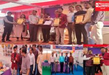 રાજ્યકક્ષાના એજ્યુકેશન ઇનોવેશન ફેસ્ટિવલ અંતર્ગત નર્મદા જિલ્લાના ત્રણ શિક્ષકોનું ઇડર ખાતે સન્માન