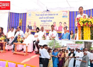 નવસારીના ૦૬ તાલુકાની ૭૪ ગ્રામ પંચાયતોનું ઘેકટી ખાતેથી ઇ-ખાતમુહૂર્ત શરુ કરાવતાં શ્રી નરેશભાઇ પટેલ