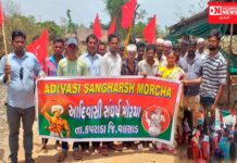 કપરાડાના ચેપા ગામમાં આદિવાસી સંઘર્ષ મોરચાની ભીલ પ્રદેશની માંગને લઈને બેઠક