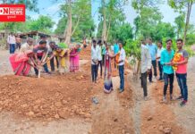 પારડીના અંબાચ ગામના કાચન ફળીયાના રસ્તાની જમીનનો વર્ષો જુનો વિવાદ ખતમ: કામ શરૂ થતા લોકોમાં ખુશીની લહેર