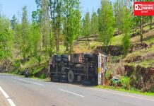 સાપુતારા શિવારીમાળ નજીક ઘાટ પર ટ્રકનો ગંભીર અકસ્માત: જાણો શું થયું નુકશાન