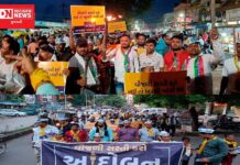 BTP-AAP દ્વારા નવસારીમાં મસાલ યાત્રા કાઢી જનજાગૃતિનોની શરુ થઇ પહેલ..