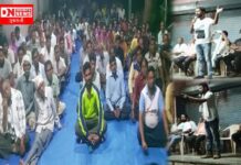 ચીખલીના સારવણી ગામમાં સુરત-નાસિક-અહમદનગર ગ્રીન ફિલ્ડ સ્ટ્રીચ પ્રોજેક્ટ વિરોધ બાબતે થઇ રાત્રી મિટિંગ