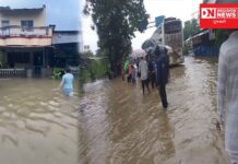 ઉનાઇમાં જળબંબાકાર: ઢીચણ સમાં પાણીમાંથી ઉનાઈ માતાના દર્શનને જવા ભક્તો બન્યા મજબુર.. જુઓ વિડીયો