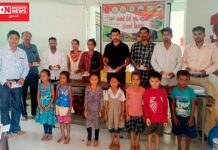 વાંસદાના અંકલાછની પ્રા.શાળાના બાળકોમાં આર્મડ ફોર્સ ગ્રુપ દ્વારા સ્ટેશનરીના સાધનો અને રાશન કીટનું વિતરણ