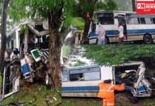 35 મુસાફરો ભરેલી મીની બસ ચાલકના એસ્ટ્રીંગ પરથી કાબુ ગુમાવતા સર્જાયો ગંભીર અકસ્માત.. 35 ઘાયલ ૩ ગંભીર