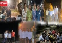 રાત્રે 1: 00 વાગ્યાથી પાવર હાઉસની ગેઇટ બહાર વાપી ડિવિઝનના આઉંટસોર્સીંગના કર્મચારીઓ ઉતર્યા હડતાલ પર..