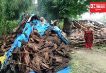 ધોધમાર વરસાદમાં ડોલવણના ઉમરવાવદૂર દેગડી ફ. માં રહેતો પરિવાર બન્યો છતવિહીન: ગરીબ પરિવારની મદદની ગુહાર