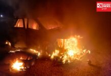 ચીખલીના મજીગામ પાસે અચાનક કારમાં લાગી આગ.. ચાલકનો બચાવ. જુઓ વિડીયો..