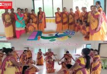 કપરાડાના અંભેટી ખાતે પોષણ માહ અંતર્ગત યોજાયા ‘પોષણ ગરબા’ અને મતદાન જાગૃતિ કાર્યક્રમ..