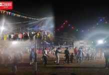 કેવડિયામાં ગરબાના તાલે યુવાધન ઘેલું થયું; આઠમા નોરતે SRP પરેડ ગ્રાઉન્ડમાં ગરબા અને ટીમલીએ જમાવટ કરી