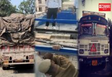 ડેડીયાપાડાની માસ ચોકડી પાસે 33,44,660 લાખનો ઇંગ્લિશ દારૂનો જથ્થો મુદ્દામાલ સાથે 2 ની ધરપકડ: 1 વોન્ટેડ જાહેર: જુઓ વિડીયો