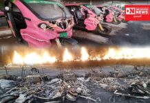 સ્ટેચ્યુ ઓફ યુનિટી ખાતે 20 ઇ-રીક્ષા બળીને ખાક, આગ લાગવાથી લાખોનું નુકસાન..