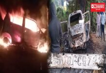 જાણો: ક્યાં CNG કારમાં વહેલી સવારે લાગી આગ..કાર ચાલક બળીને ભડથું થઇ ગયો.. જુઓ વિડીયો