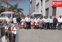 વલસાડ જિલ્લા કલેકટરશ્રી ક્ષિપ્રા આગ્રેએ કરાવ્યો 2 ધન્વન્તરી આરોગ્ય રથનો શુભારંભ..