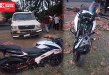 ખેરગામની ગુજરાતી સ્કુલ પાસે કોલીસ કાર અને પલ્સર બાઇક વચ્ચે ગંભીર અકસ્માત..