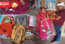 છઠ્ઠી ના પ્રસંગે સંવિધાન સાથે દીકરીની પૂજા વિધિ કરી સમાજમાં નવો ચીલો ચીતરતું આદિવાસી નવ દંપતી..