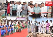 ધરમપુરના બિલપુડી ખાતે વનસેવા મહાવિદ્યાલય ખાતે નાણાંમંત્રીશ્રી કનુભાઈ દેસાઈએ નવા ઓરડાઓનું લોકાર્પણ અને ભૂમિપૂજન કર્યું..