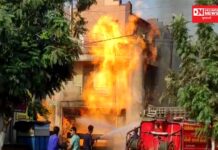 જાણો: ક્યાં ખોદકામ કરતાં ગેસની મુખ્ય લાઈનમાં ભંગાણ થતાં આગ ભભૂકી..