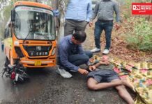 વઘઈમાં બાઈક ચાલક અને વાંસદા-આહવા ST બસ વચ્ચે અકસ્માત.. બાઈક ચાલકનું ઘટના સ્થળે મોત..